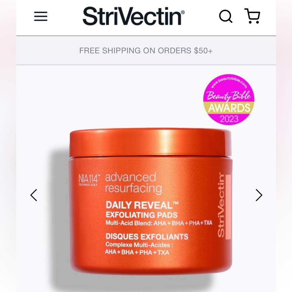 StriVectin Daily Reveal Exfoliating Pads